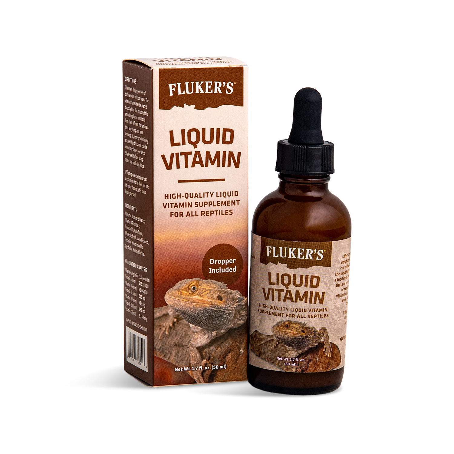 Image of Fluker's Liquid vitamin on White Background